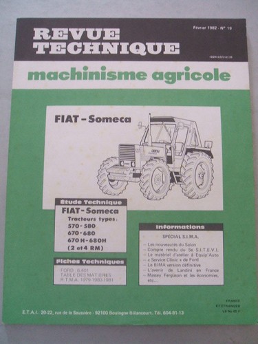 Revue technique tracteur fiat - tracteur,